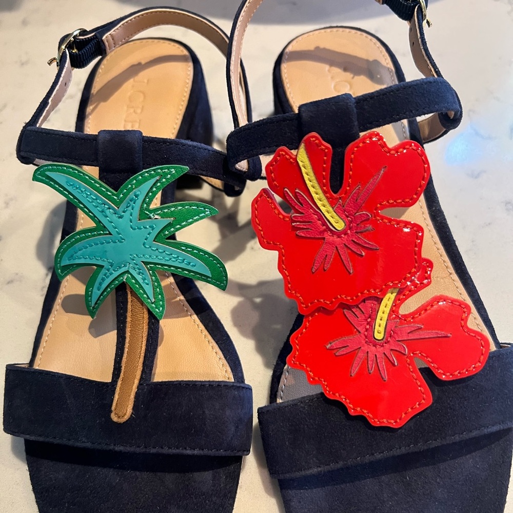 J Crew T-strap Sandals size 6.5